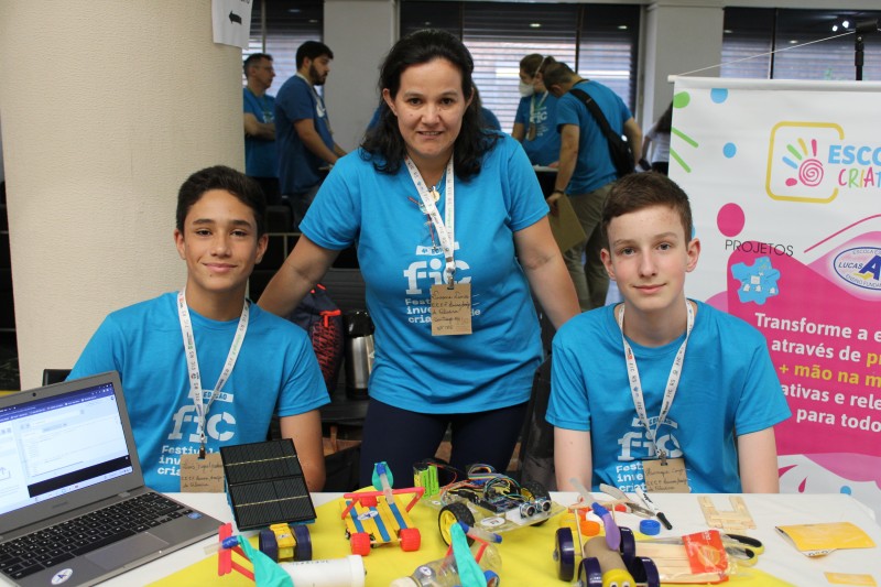 Projeto de robótica da Ensino Fundamental Lucas Araújo (Foto: Cainan Silva)