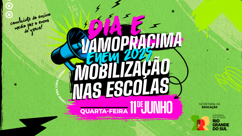 Dia E acontece em todas as escolas da rede estadual