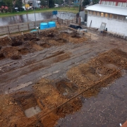 Obras no IE Cristóvão de Mendoza, em Caxias do Sul.

