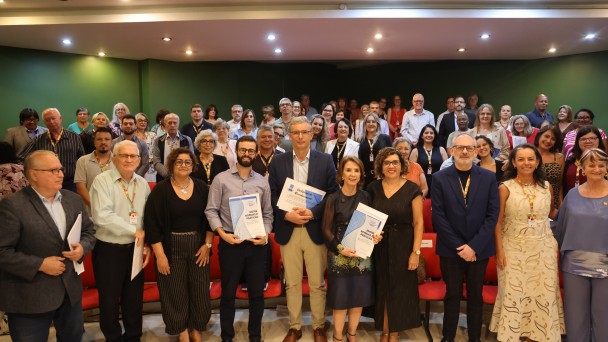 Autoridades, conselheiros e representantes de institui&ccedil;&otilde;es parceiras participaram da solenidade pelos 64 anos do CEEd.