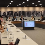 Reunião do Ciclo de Govenança na Educação ocorreu na tarde desta quarta-feira (15/04) no Centro Administrativo Fernando Ferrari.
